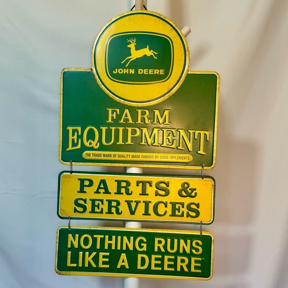 John Deere Farm Equipment Metal Sign –Parts & Services –Vintage Style Wall Decor - Picture 5 of 5